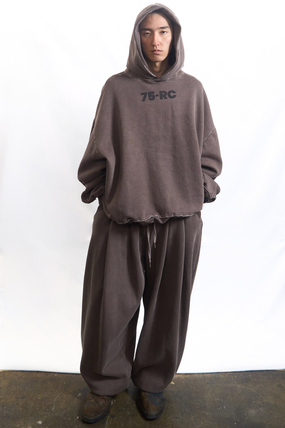 Fade Oversized Track Pants Cocoa