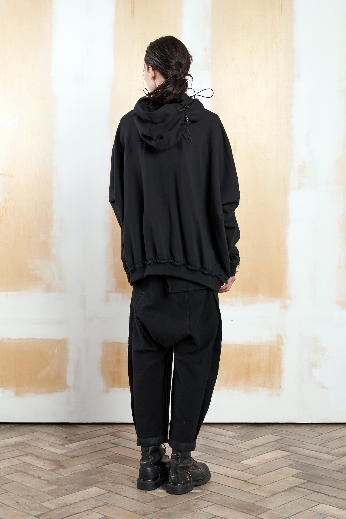 Multi shoulder volume hoodie