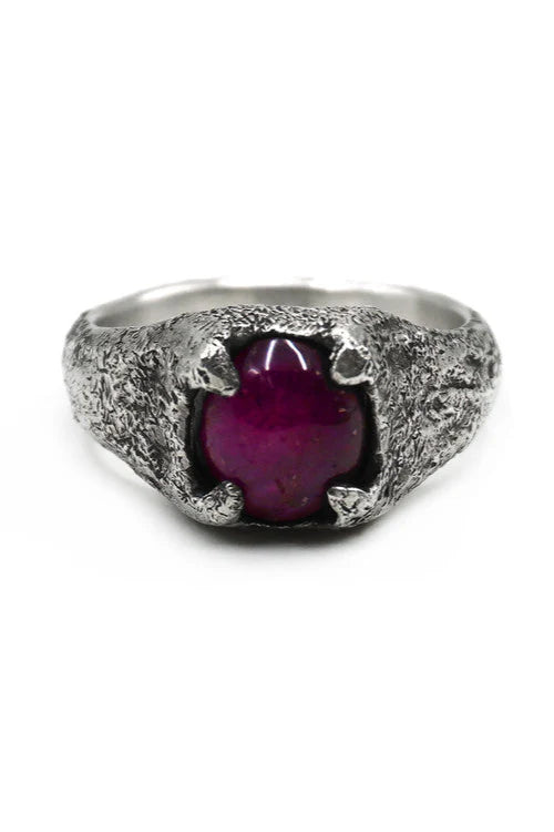 Star ruby signet ring