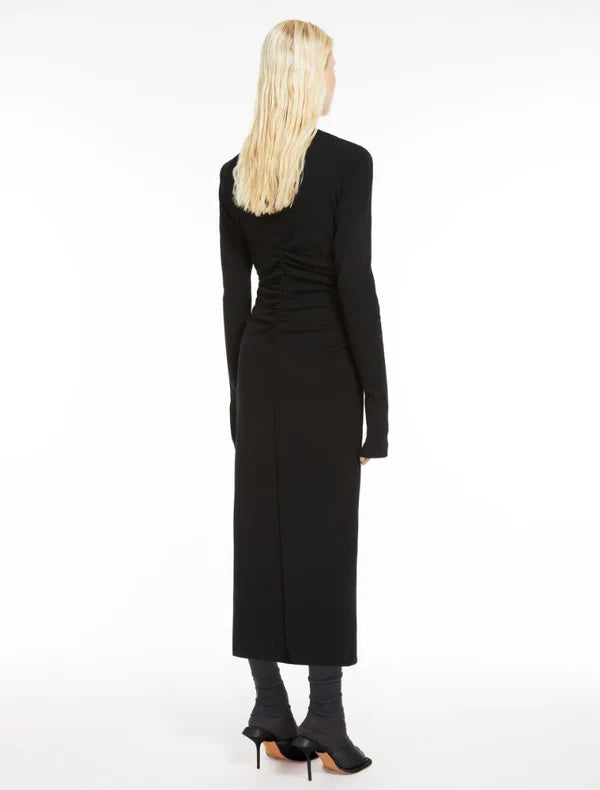 Gathered jersey dress