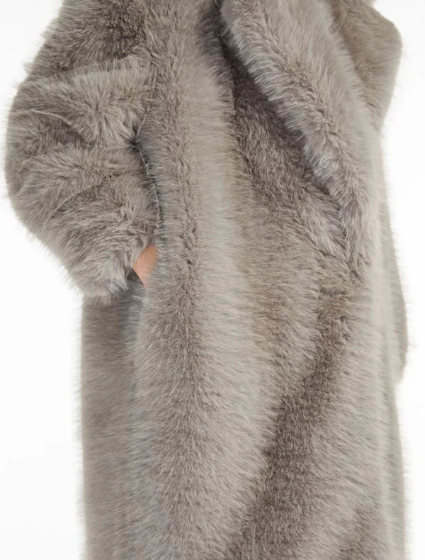 Faux fur coat