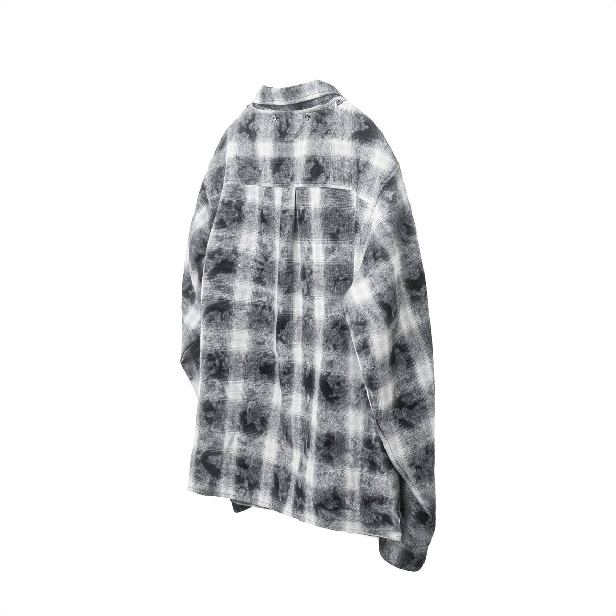 Dual-check shirt Fade Black