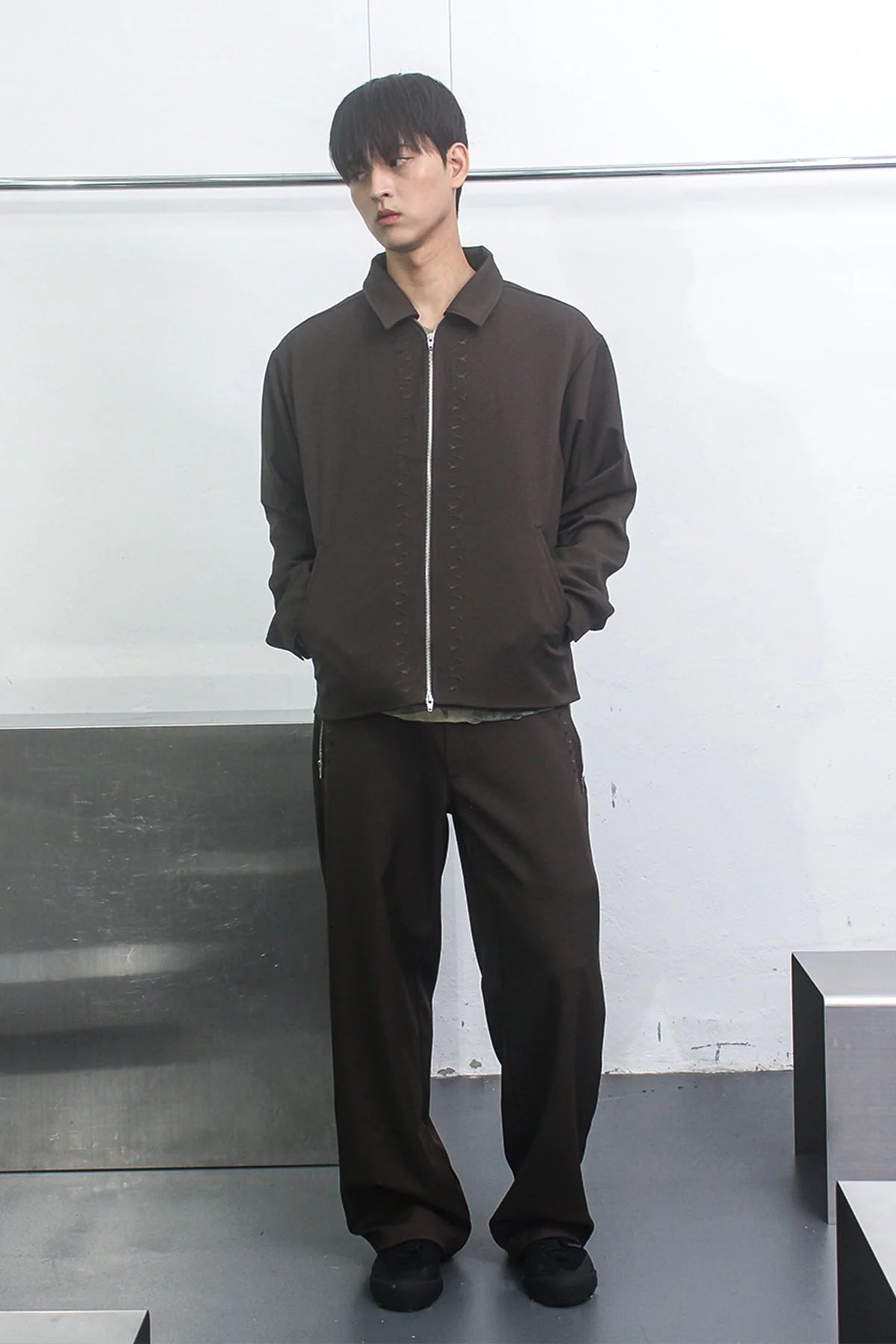 Shift jacket brown