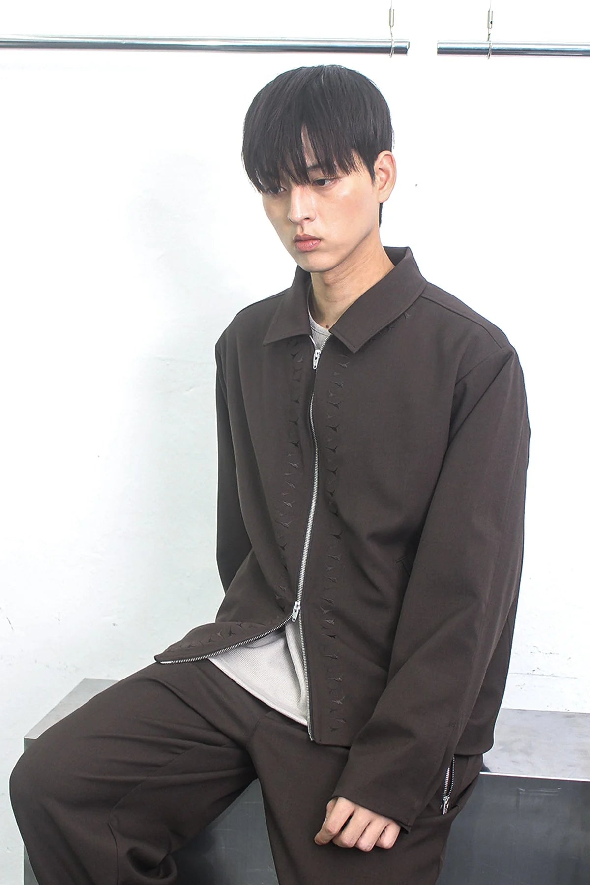 Shift jacket brown