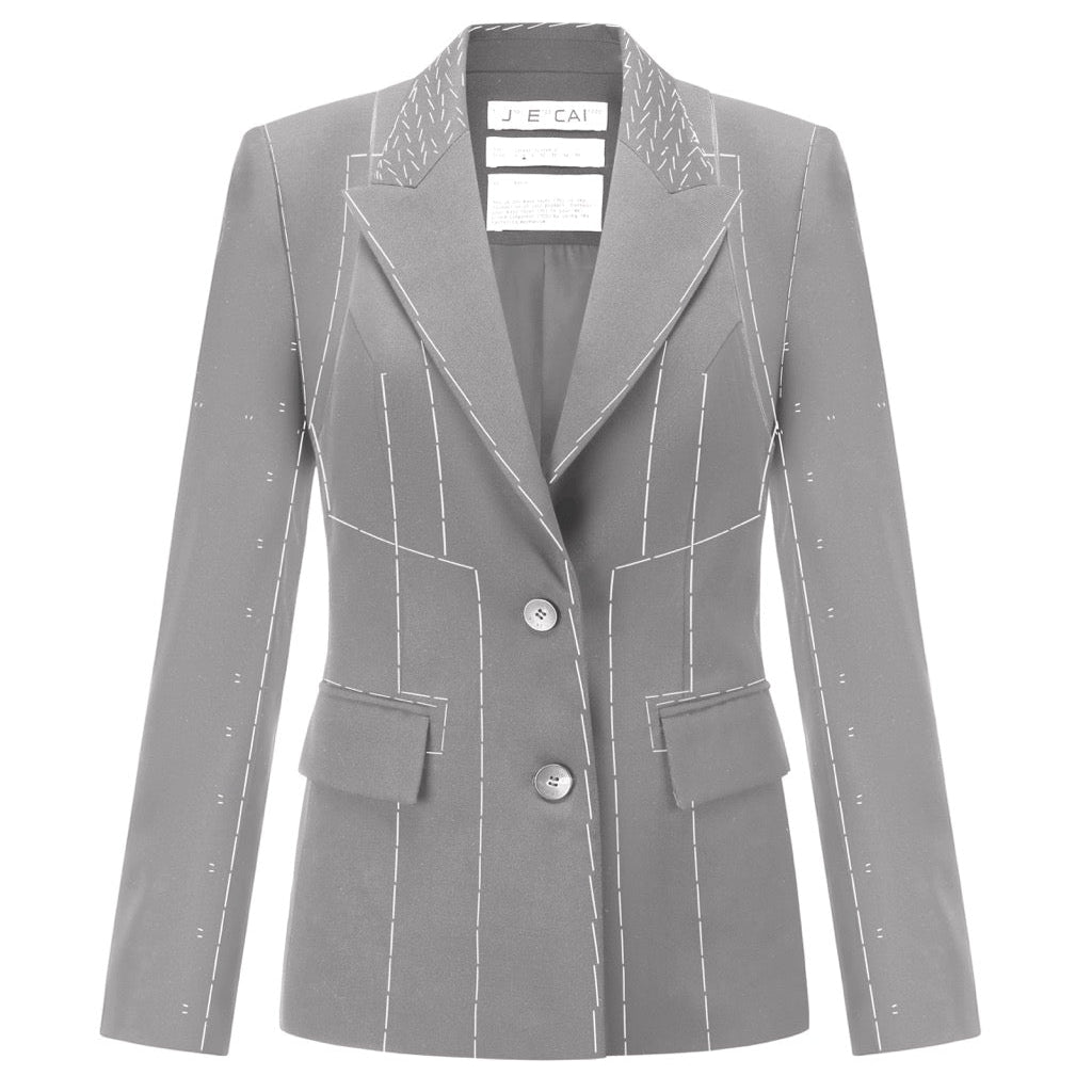 Detachable stitch printed jacket