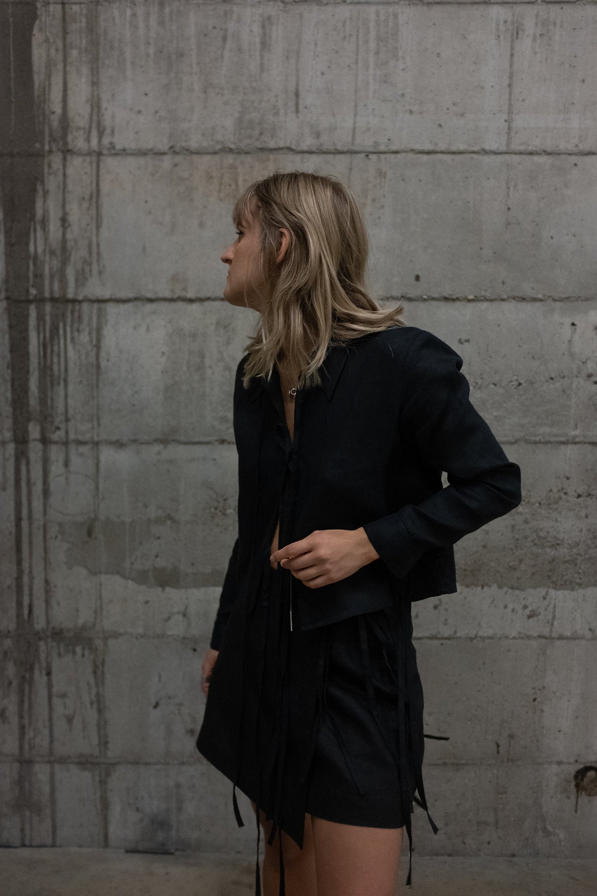Front ties shirt