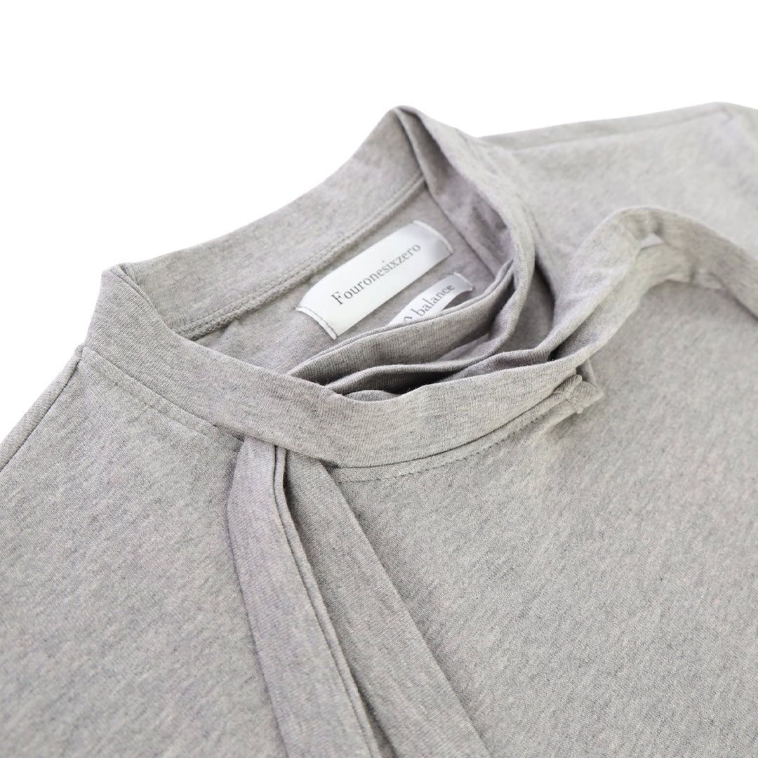 Double collar t-shirt_ver imbalance(gray)