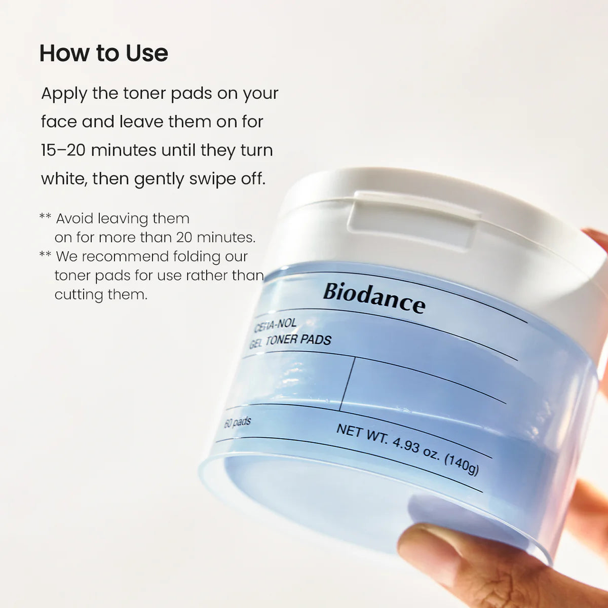 BIODANCE Cera-nol Gel Toner Pads 60Pads