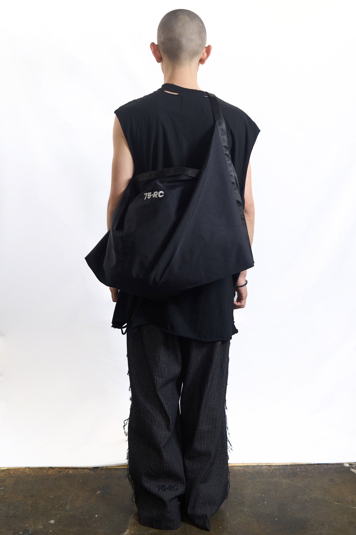 Utility Nylon Sling Bag Black