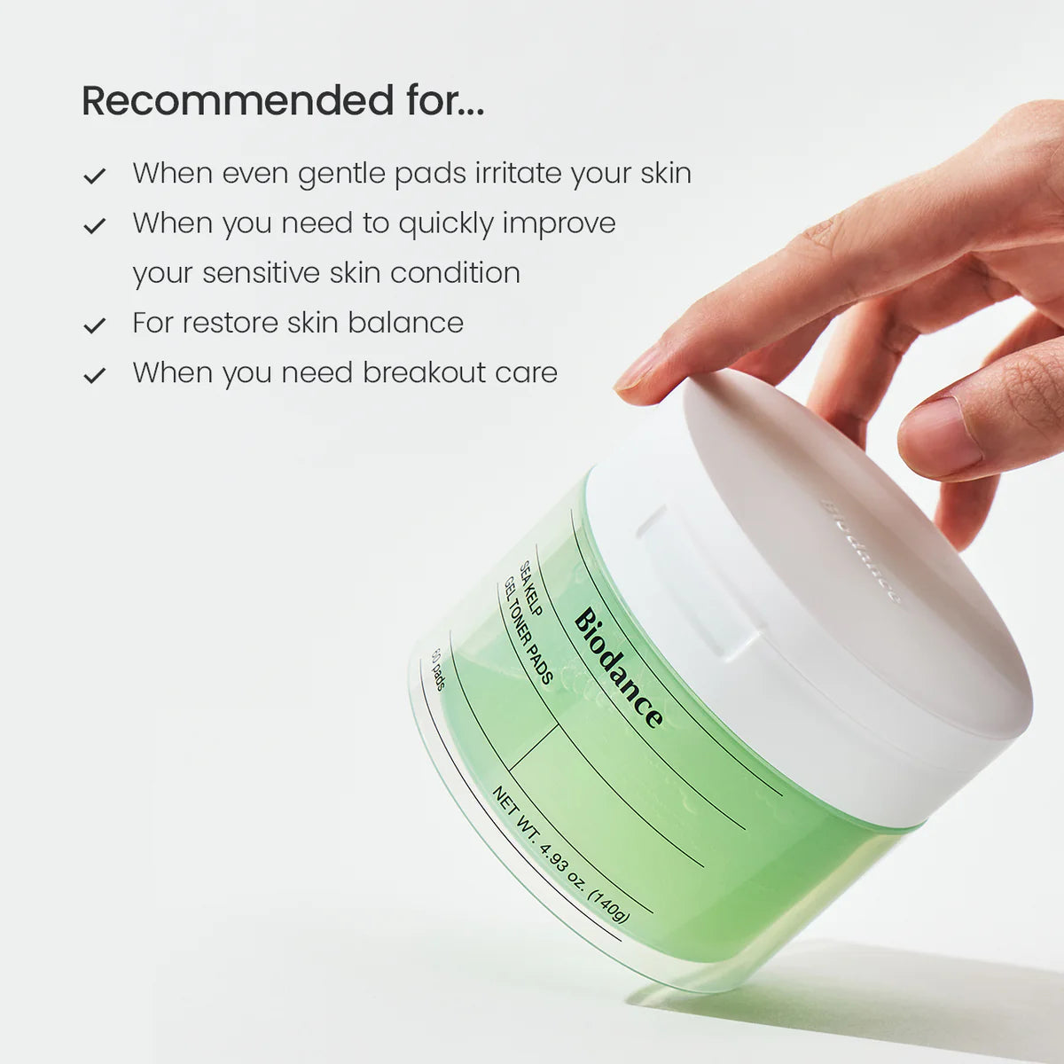 BIODANCE Sea Kelp Gel Toner Pads 60Pads