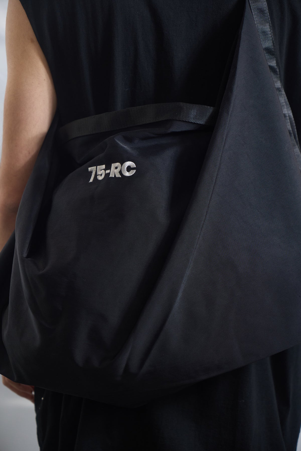 Utility Nylon Sling Bag Black