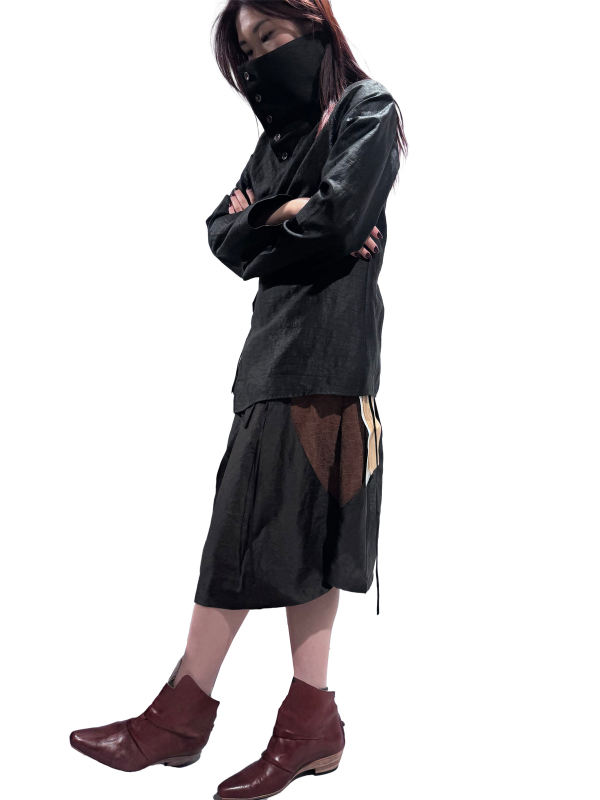 Arc pleat skirt