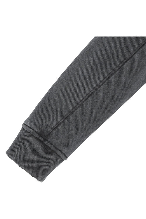 Cotton zip-up cargo jacket charcoal