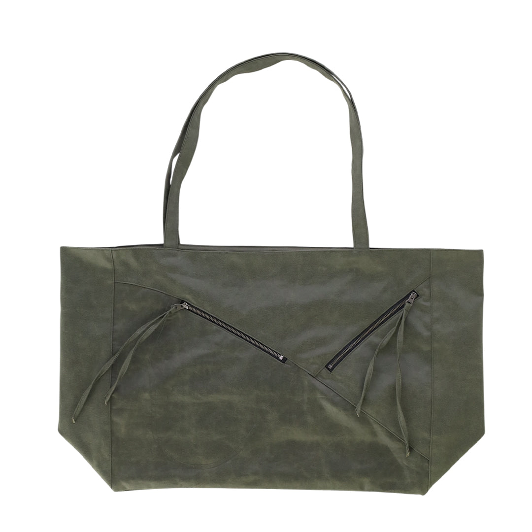 Zip pocket bag_ver balance (green)