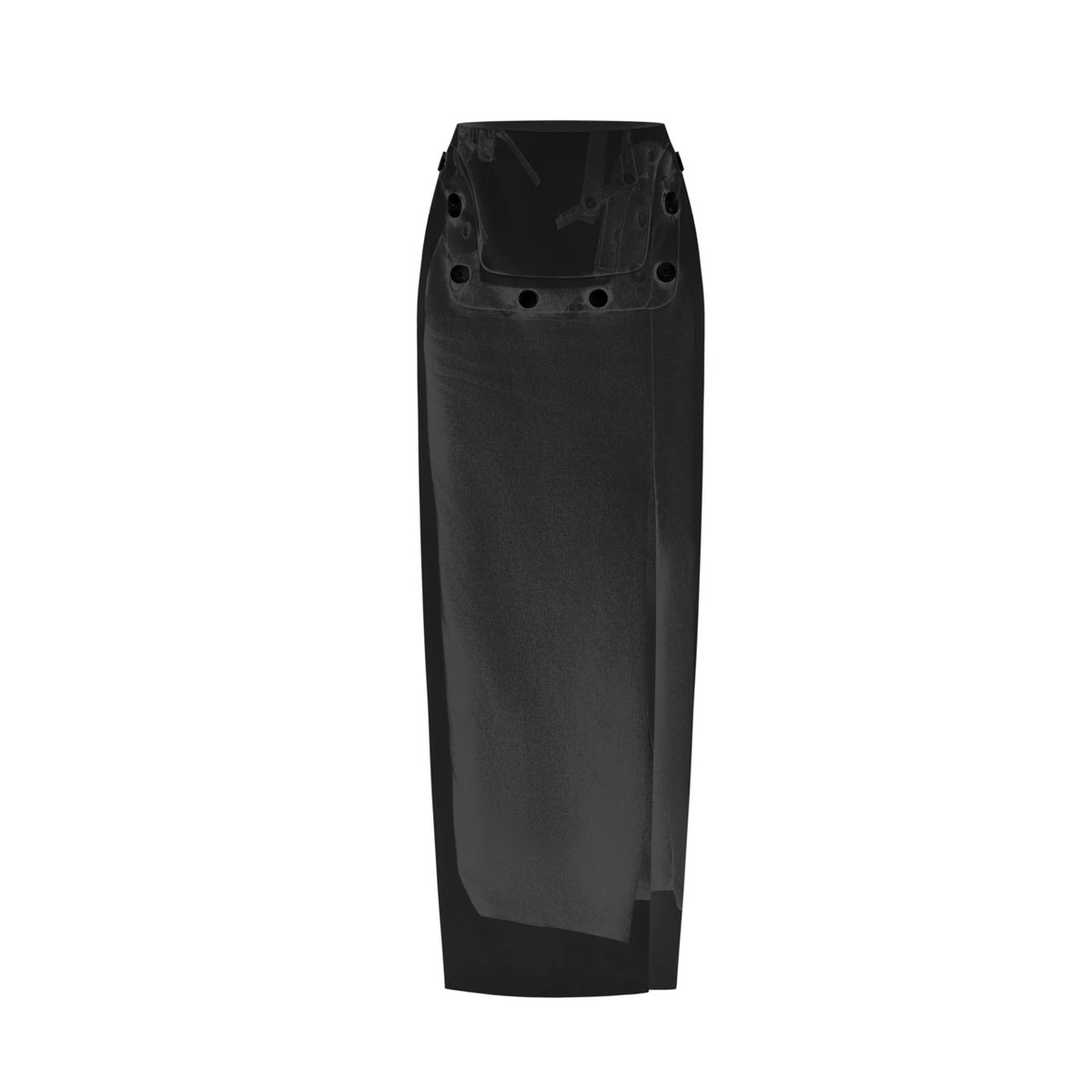 Detachable strapless maxi dress set