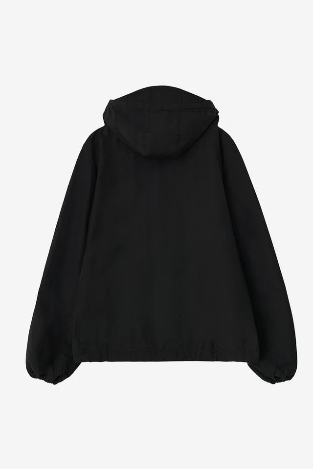 Mesh paneled jacket black