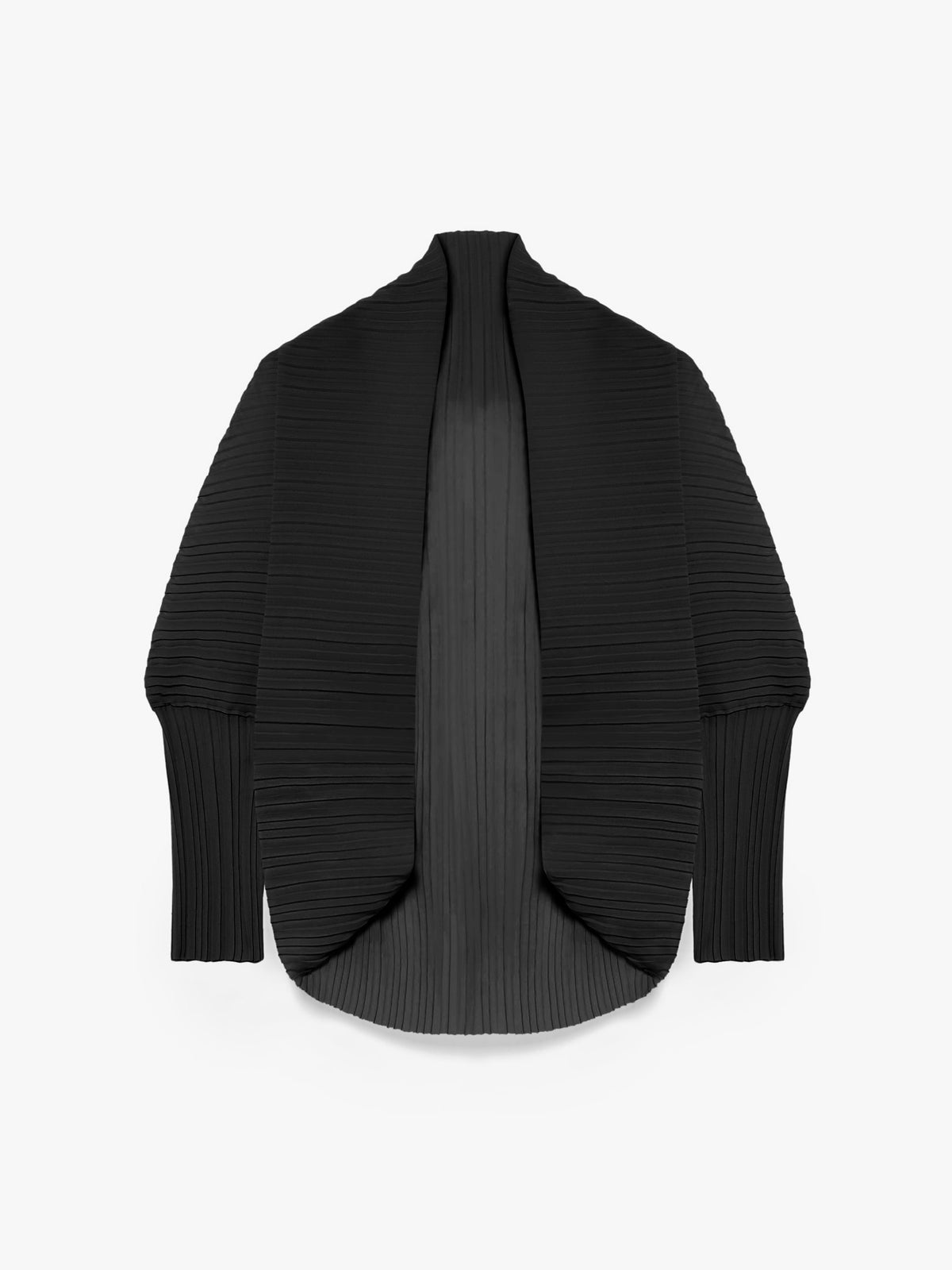 Plissé-pleated shrug