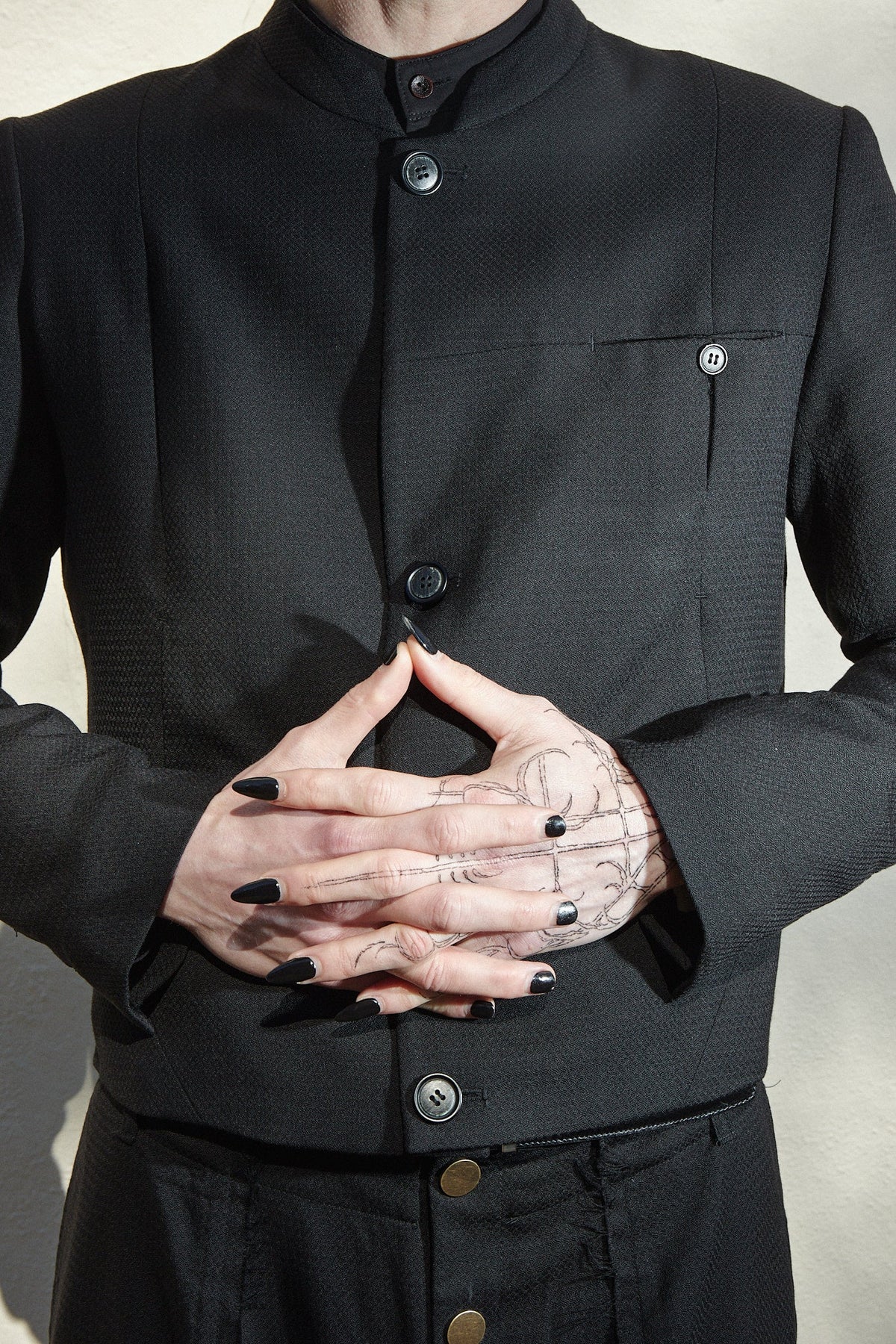 Flat edge tailored jacket