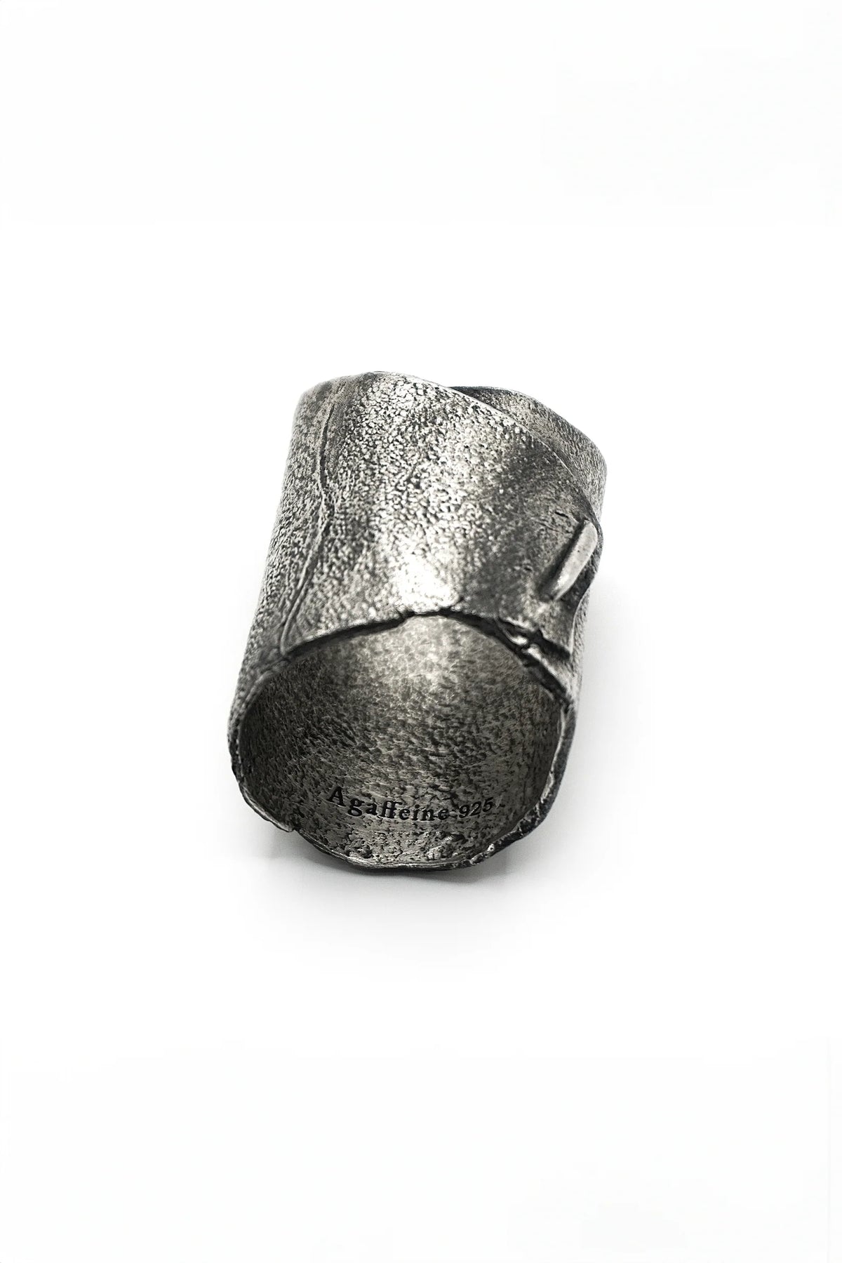 Leather wrap stitch ring
