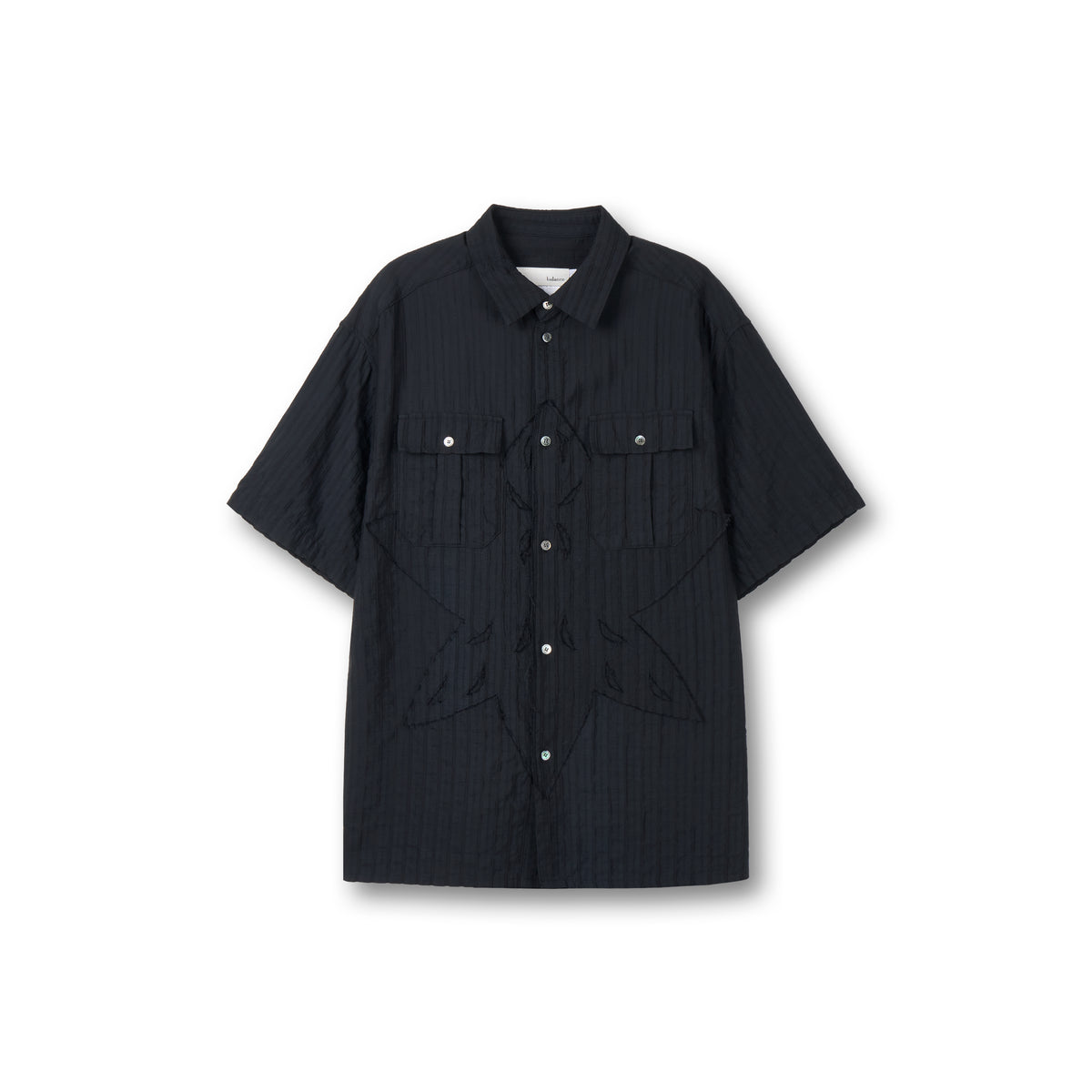 Flower shirt ver imbalance black