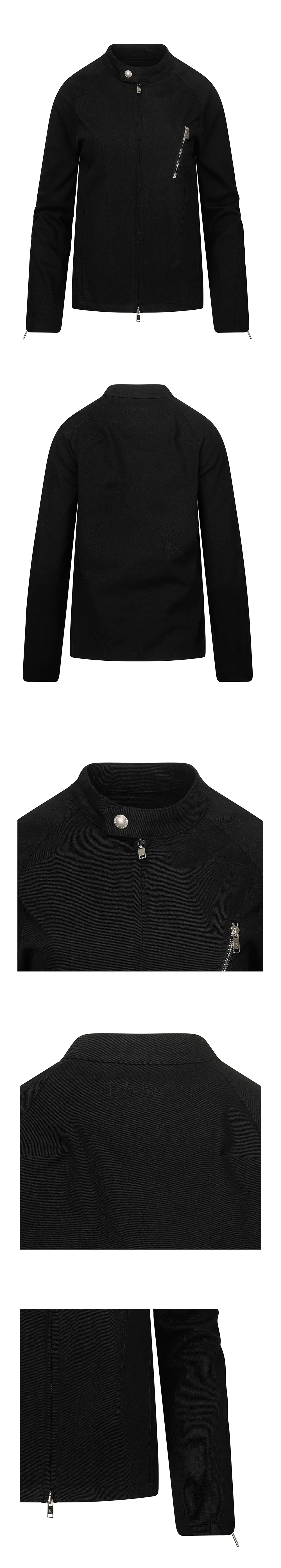 Seam line rider jacket black