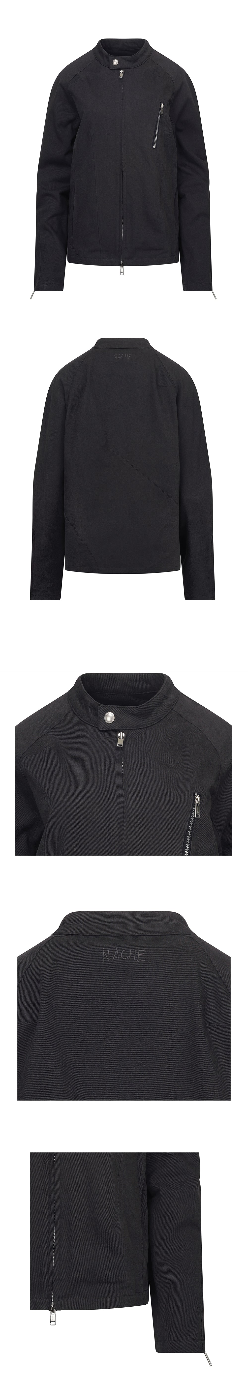Seam line rider jacket charcoal