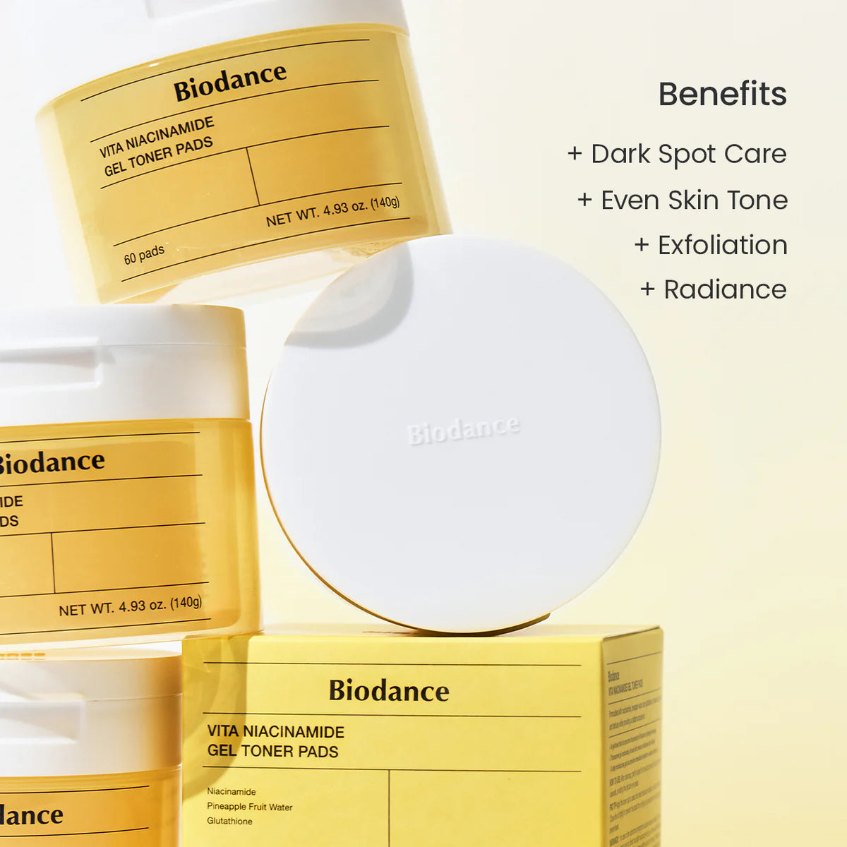 BIODANCE Vita Niacinamide Gel Toner Pads 60Pads