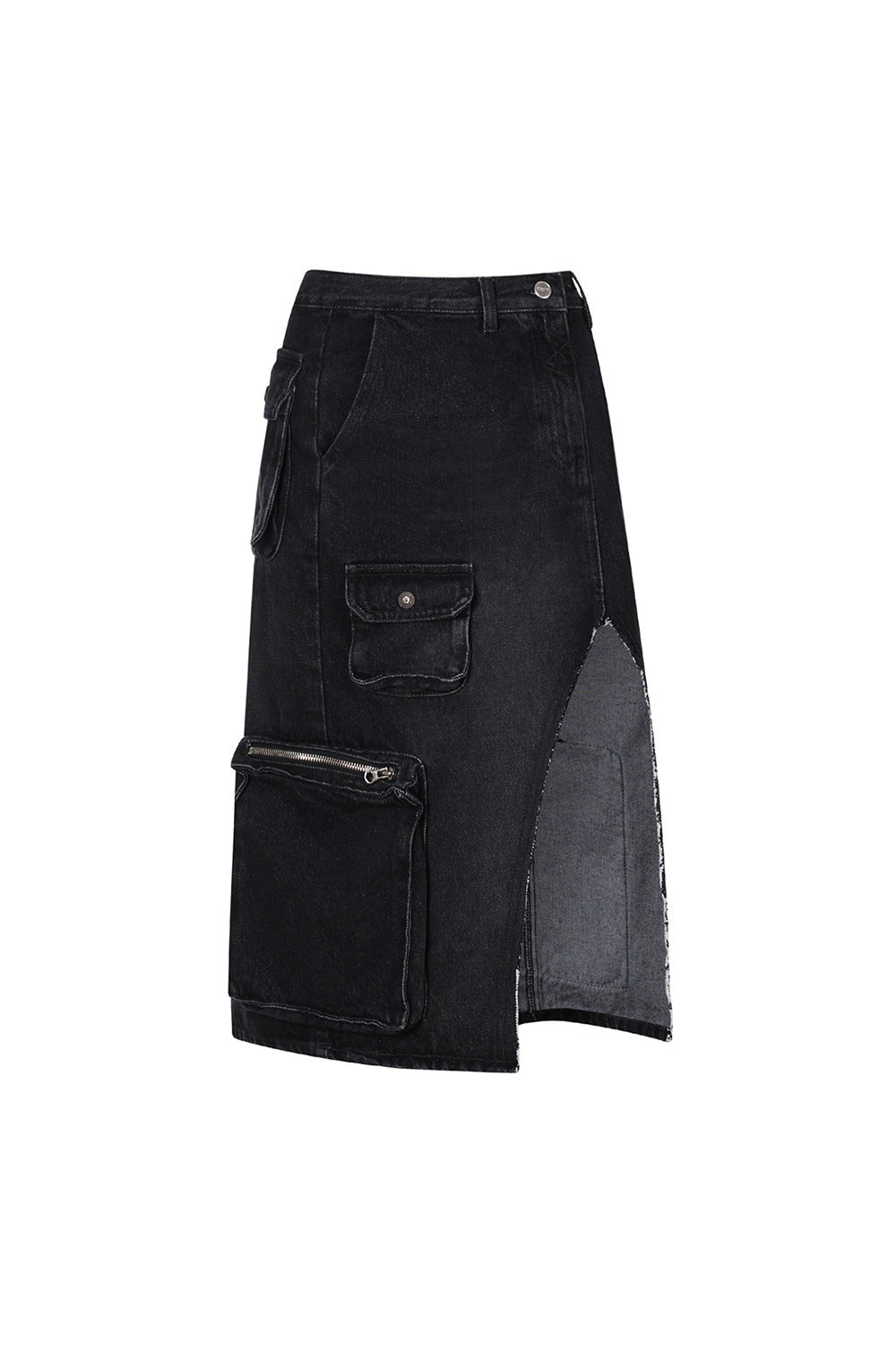 Atypical cargo midisSkirt charcoal