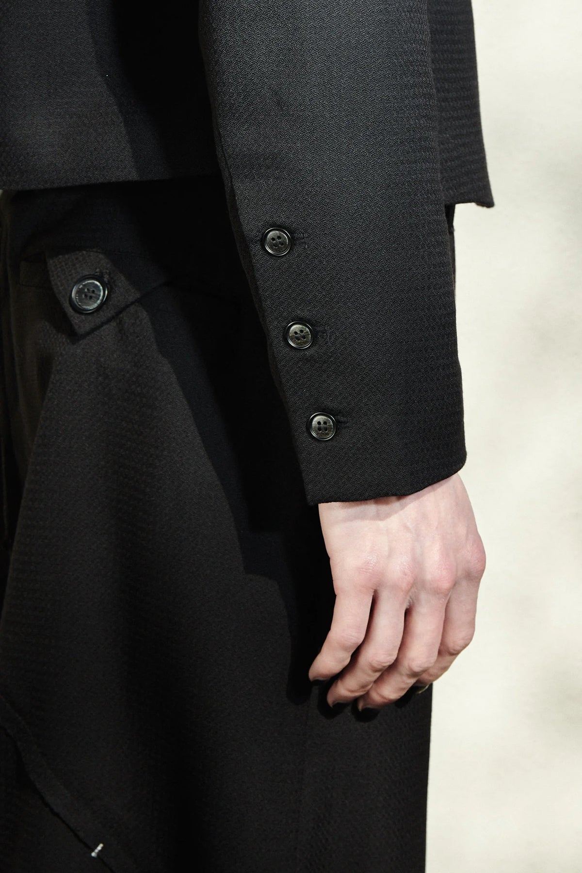 Flat edge tailored jacket