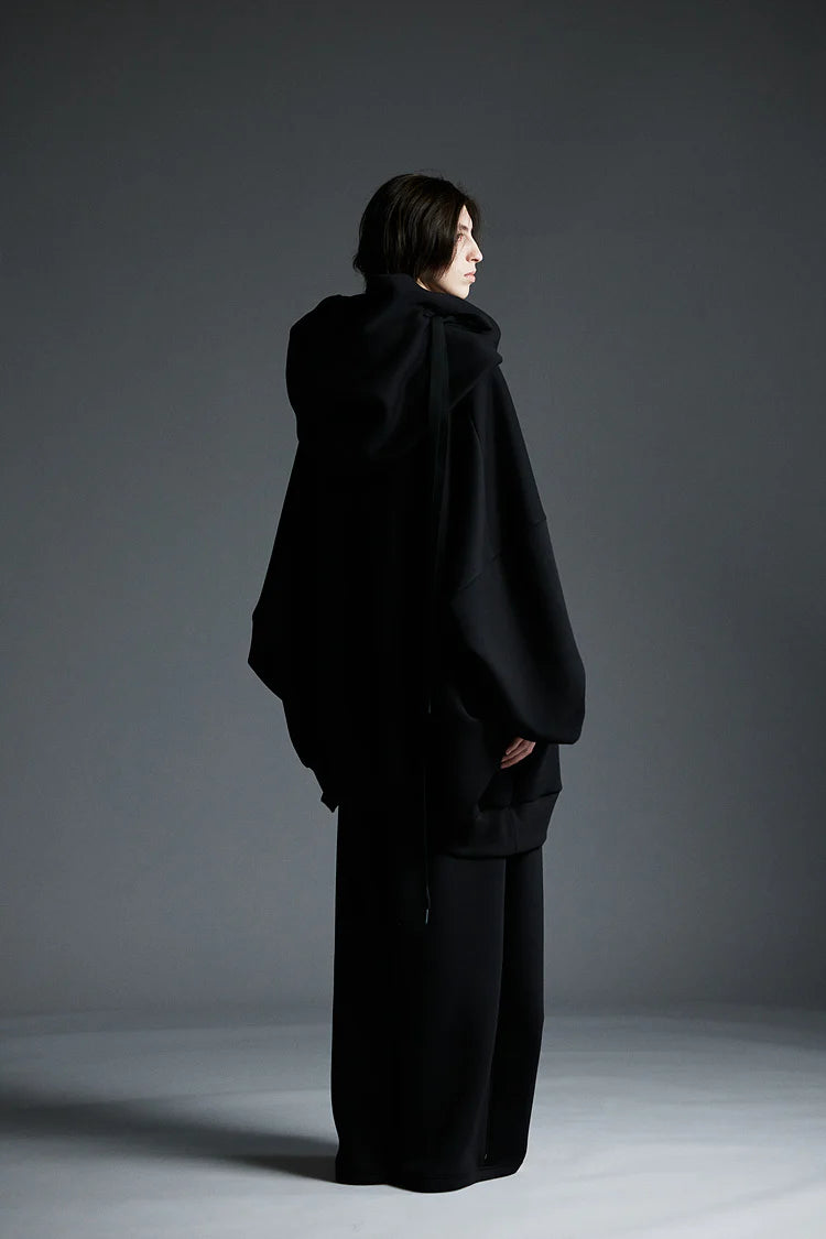 Neoprene extra large hoodie black