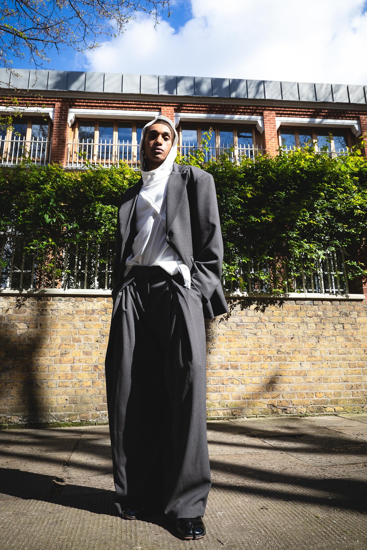 Oversized tailored blazer black