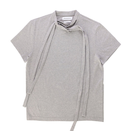 Double collar t-shirt_ver imbalance(gray)