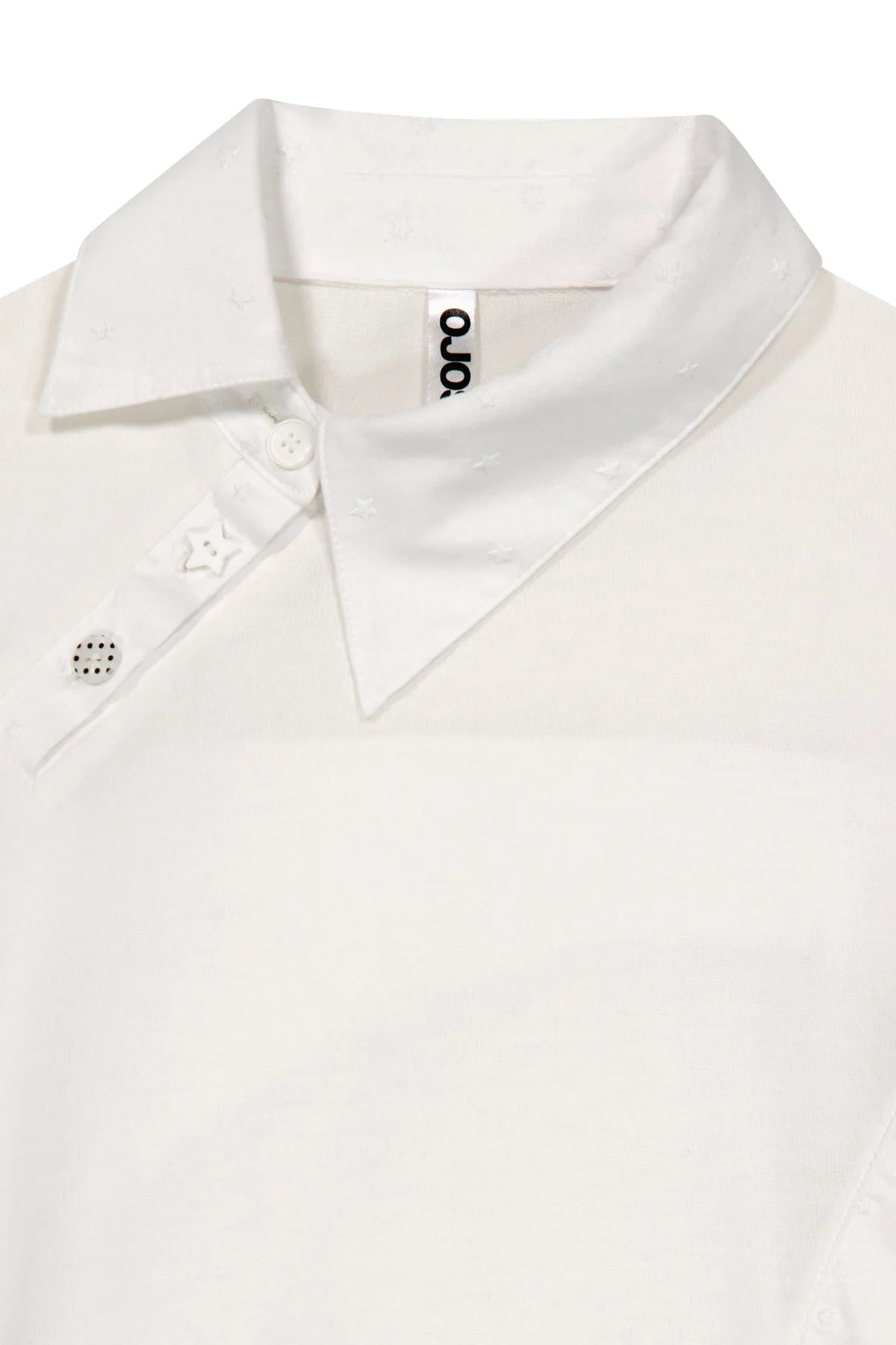 Starcut jersey collar tee-off white