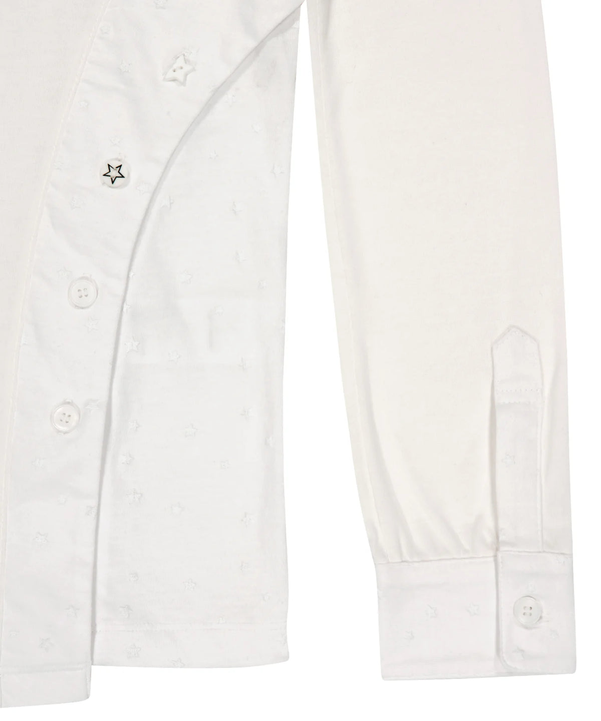 Starcut jersey collar tee-off white