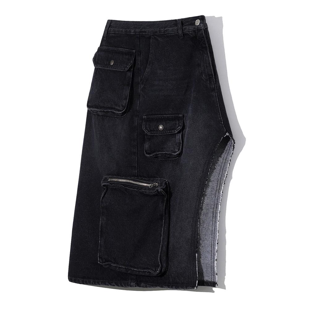Atypical cargo midisSkirt charcoal