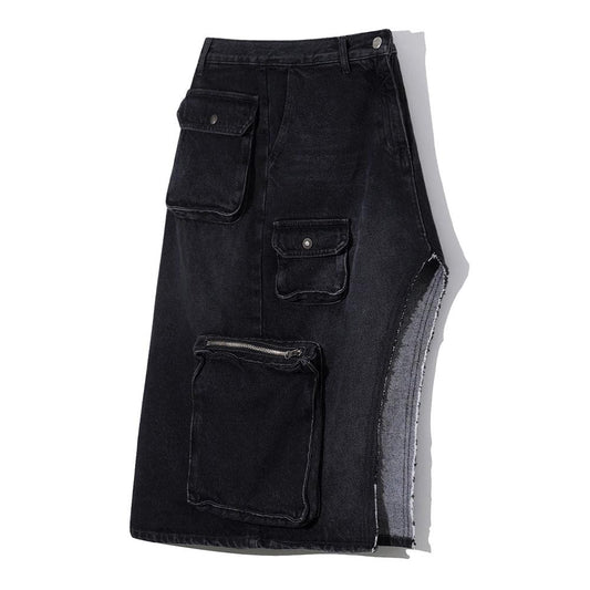 Atypical cargo midisSkirt charcoal