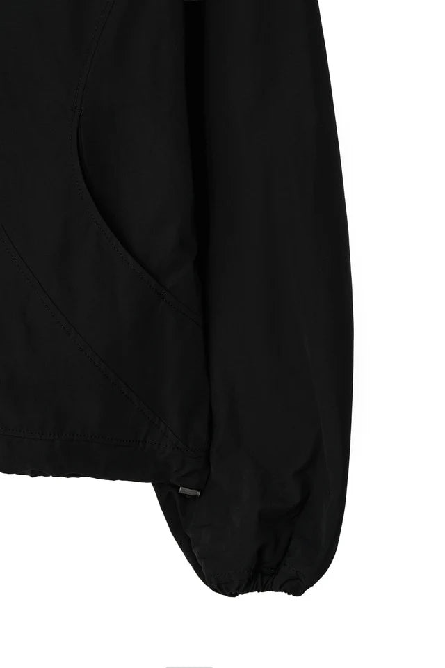 Mesh paneled jacket black