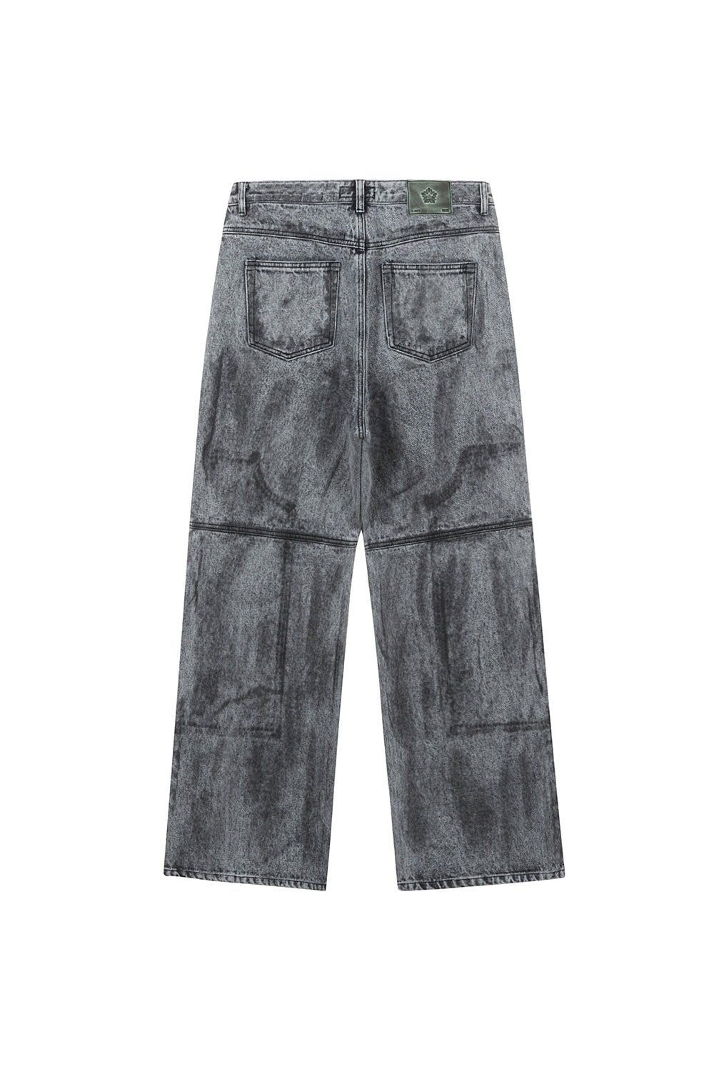 Dirty washed carpenter pants dusty black