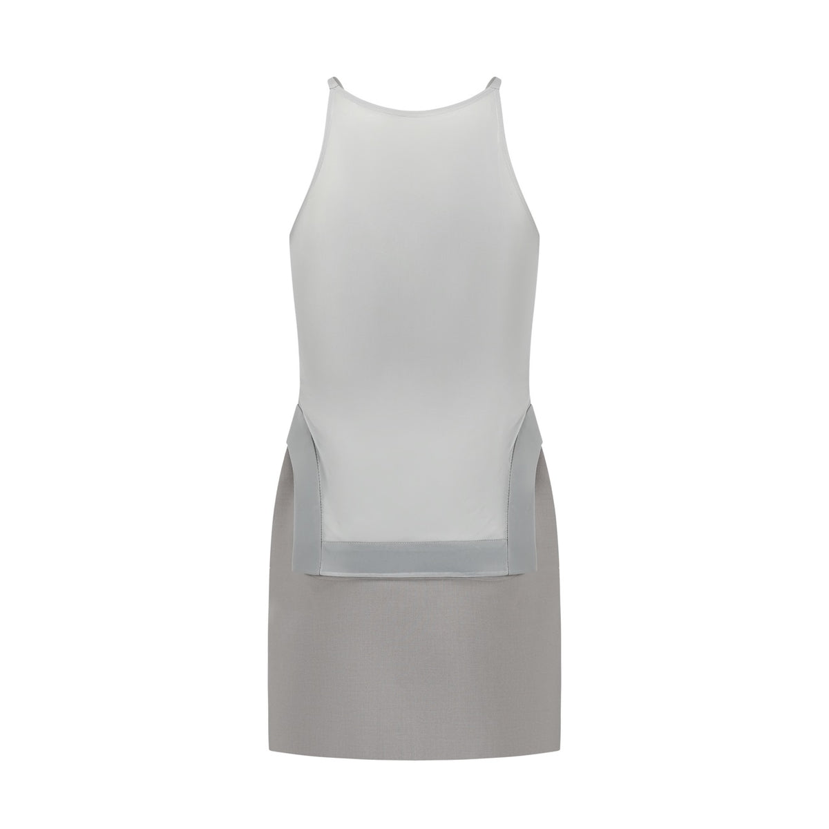 Detachable double layer soft tulle camisole mini dress set - Skirt