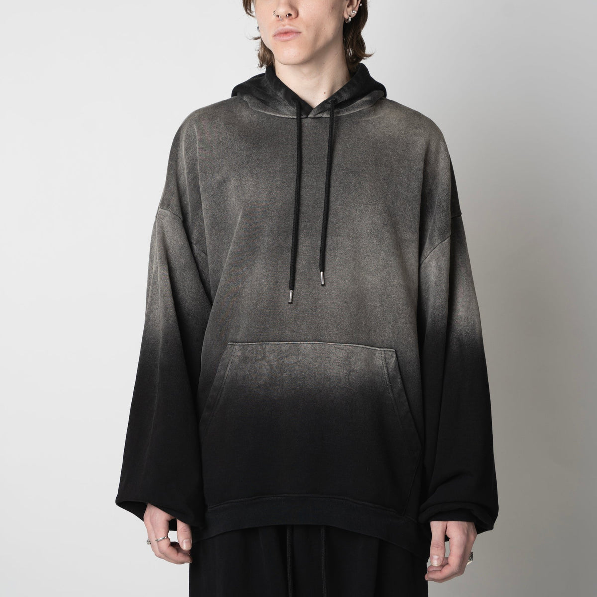 Oversized gradation dyed hoodie
