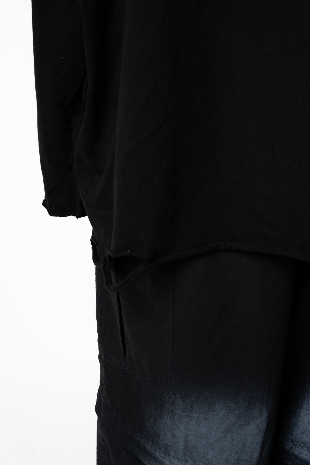 Spray Painted Cargo Trouser Black