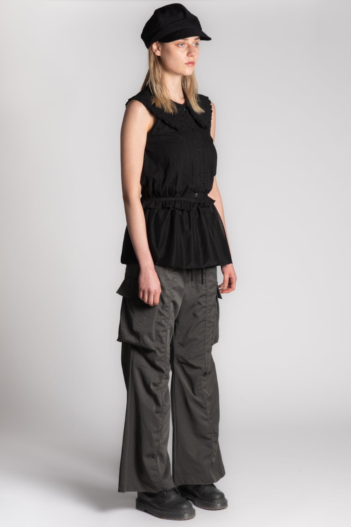 Ruffle collar blouse