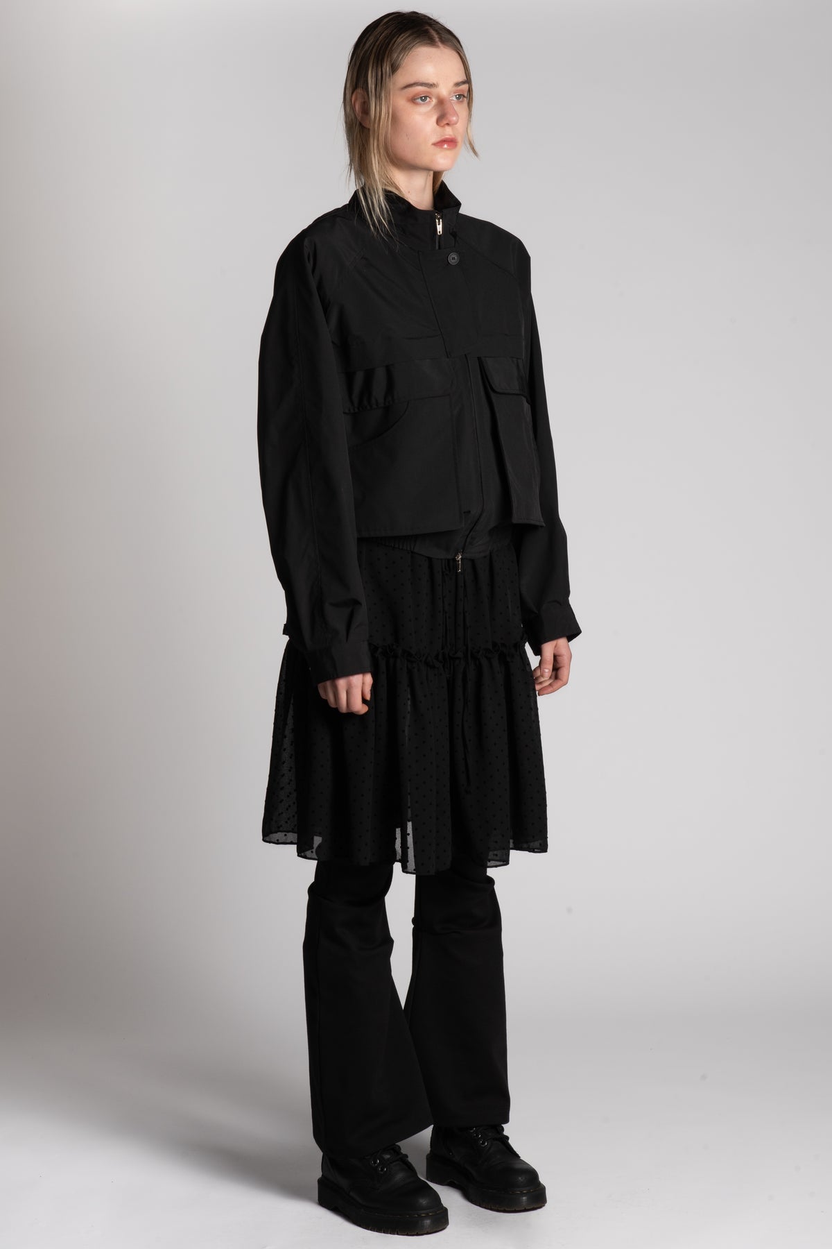Black big pockets jacket