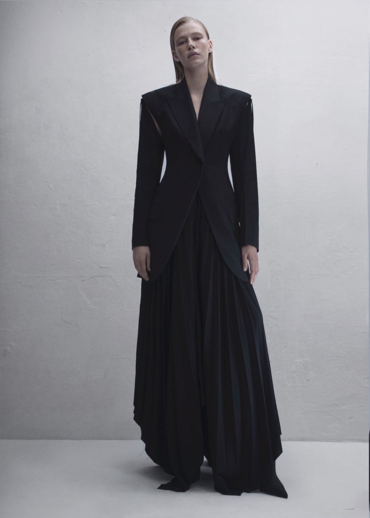 Double breasted fitted jacket