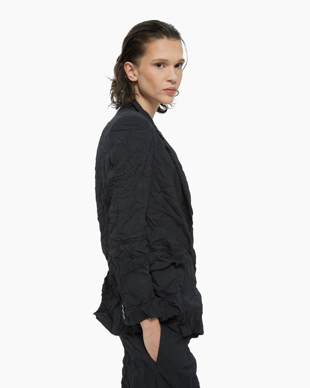 Wrinkled effect jacket