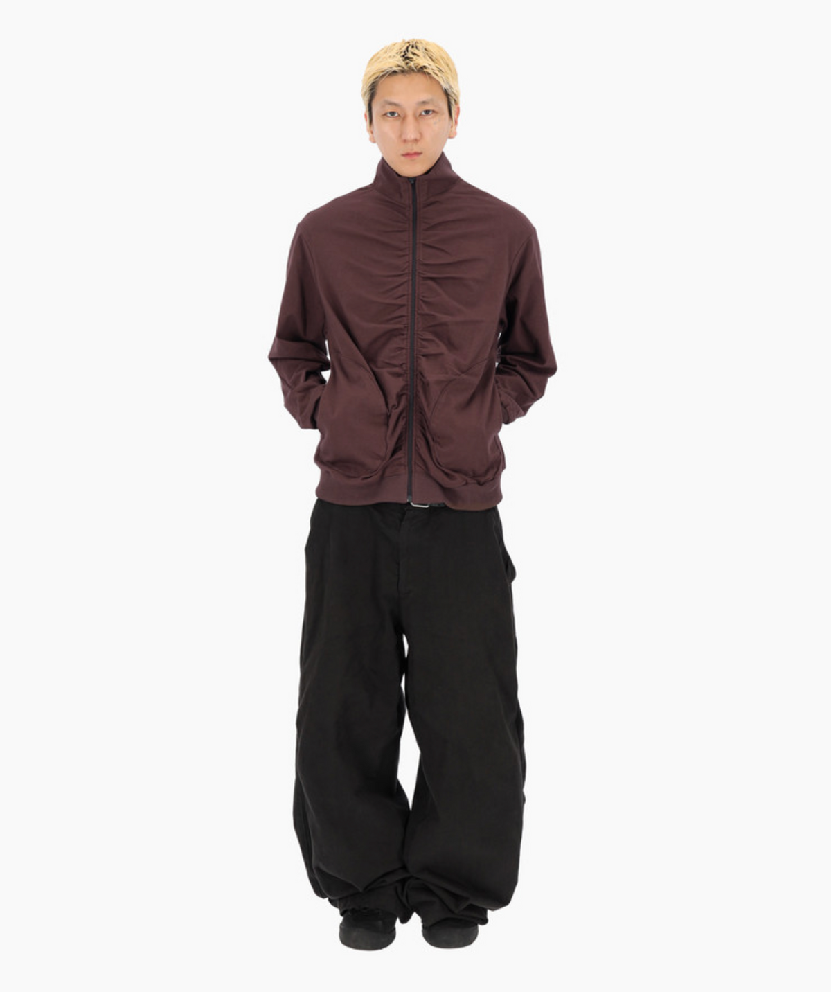 Roots zip-up russet