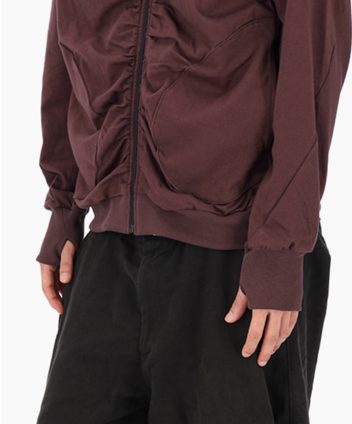 Roots zip-up russet