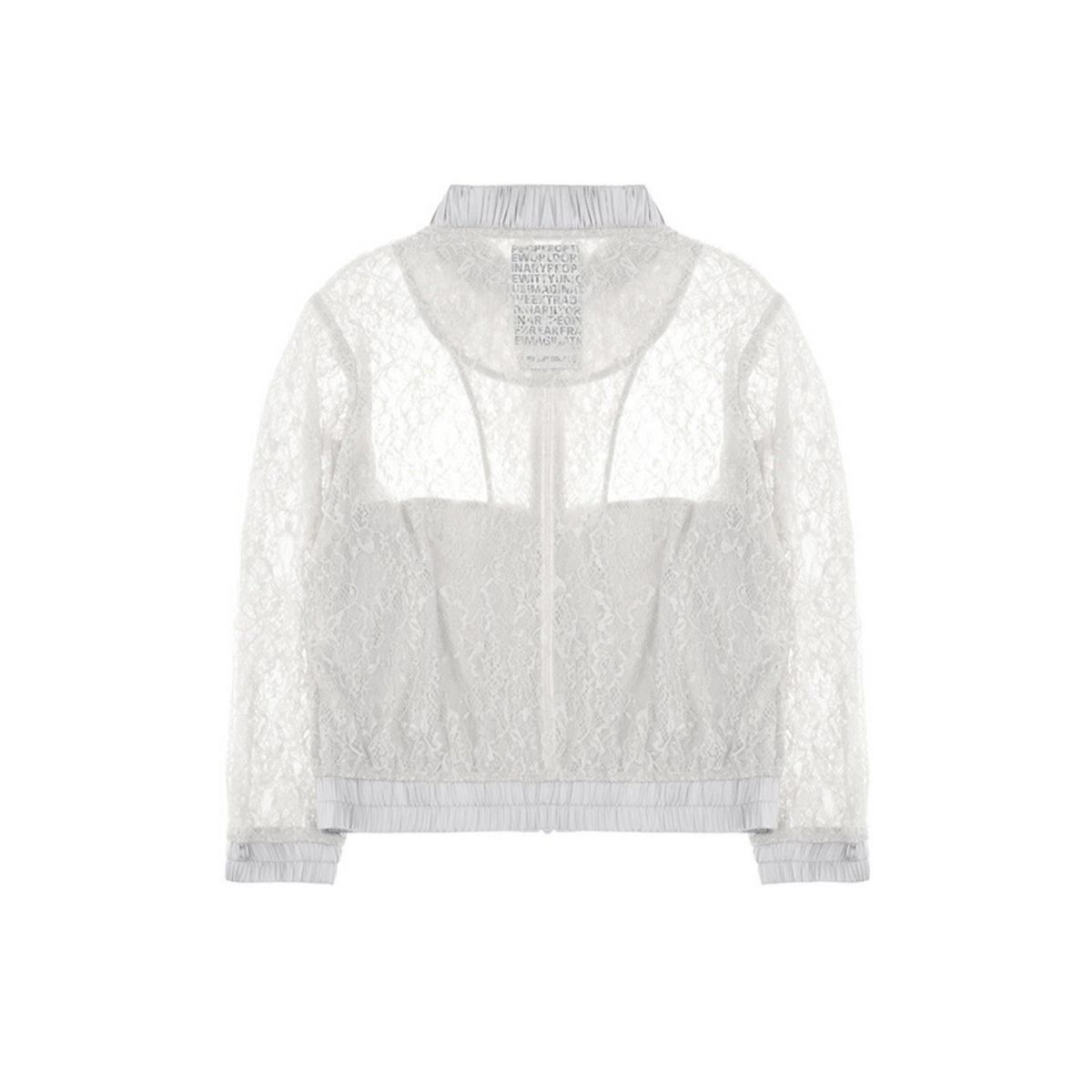 Sheer lace blouse jacket