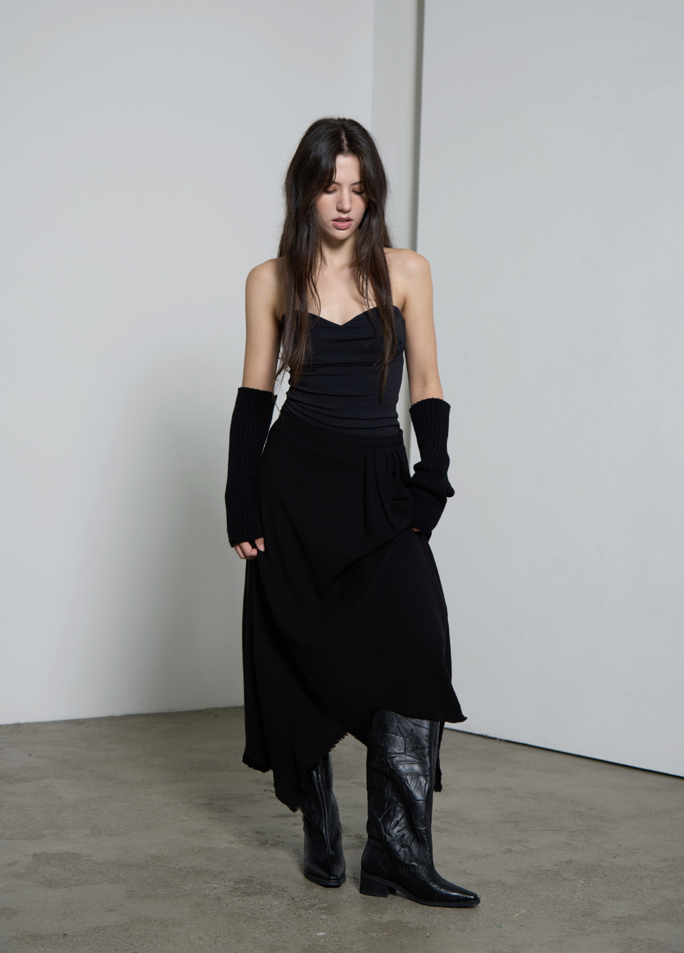 Senia ankle boots / black leather