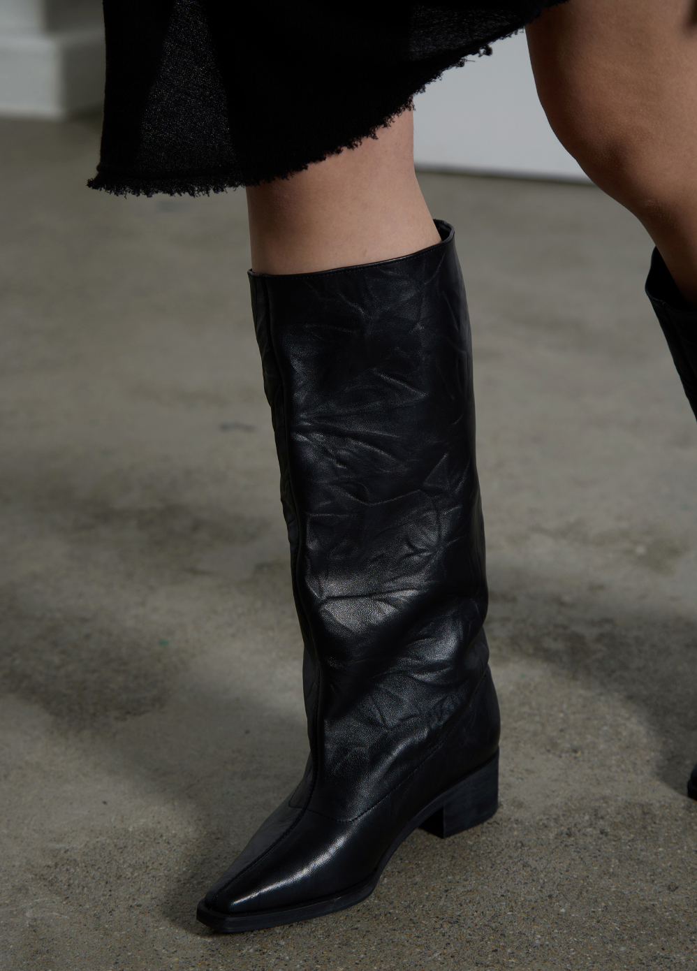 Senia ankle boots / black leather